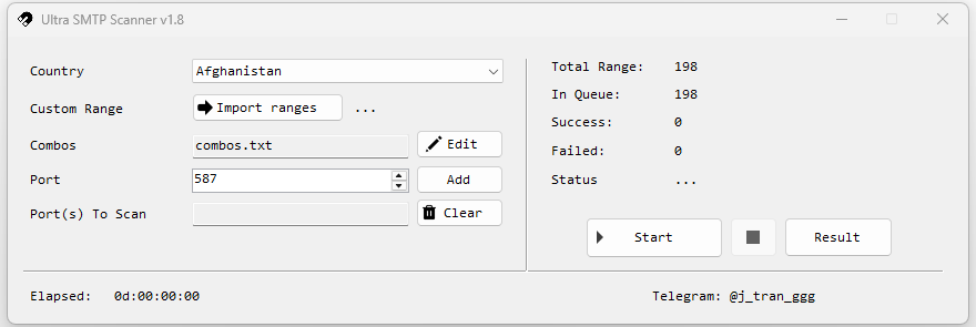 Ultra Smtp Scanner Ultra Smtp Scanner v1.8