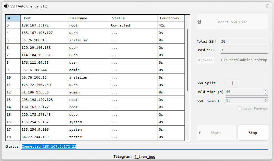 SSH Changer SSH Changer v1.2