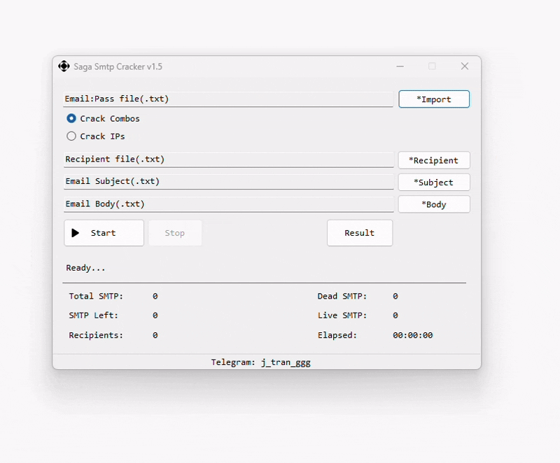 Saga Smtp Cracker v1.5