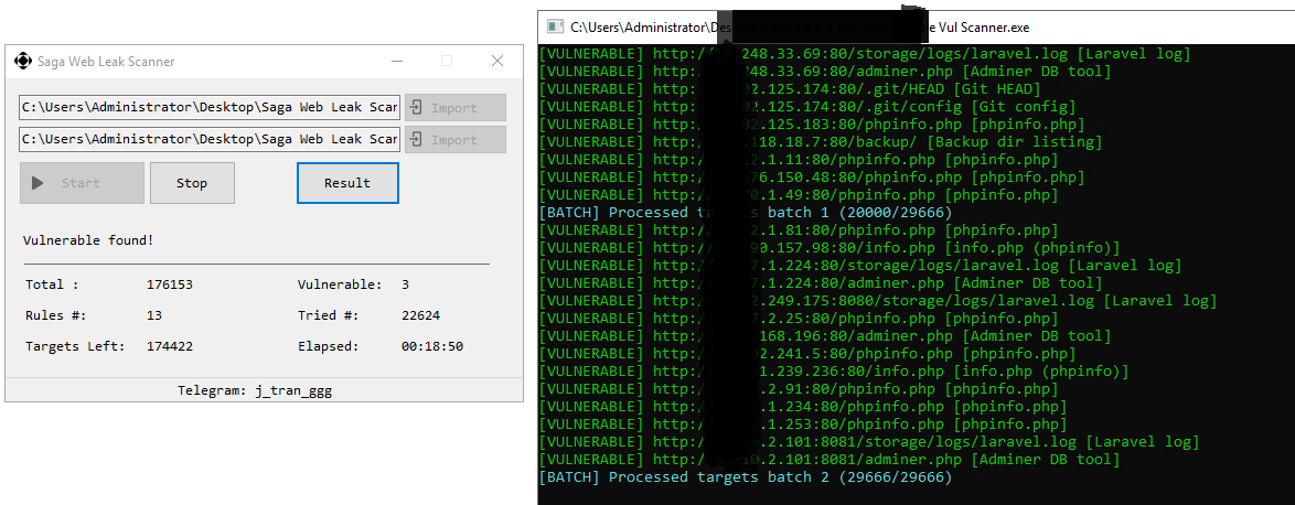 Saga Web Leak Scanner 1 1