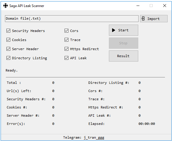 Saga API Leak Scanner