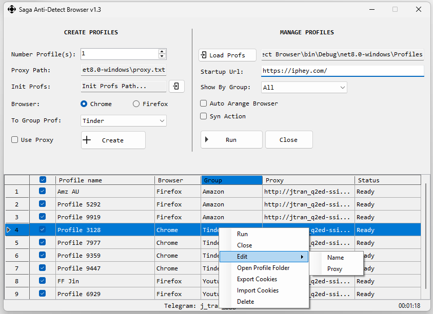 Saga Antidetect Browser Saga Antidetect Browser v1.3