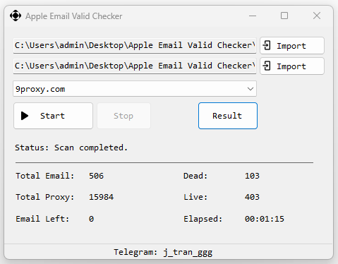 Saga Apple Email Valid Checker Saga Apple Email Valid Checker